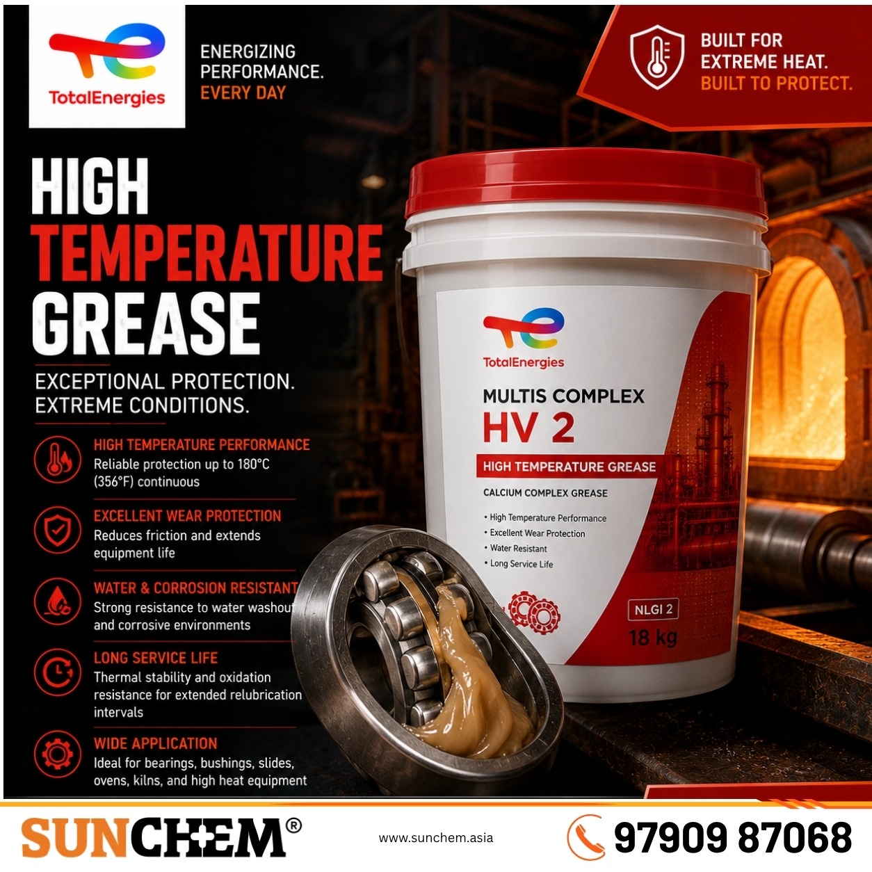 High Temperature Grease – Spada Engineering authorized dealer and distributor of TotalEnergies high temperature grease in Chenna